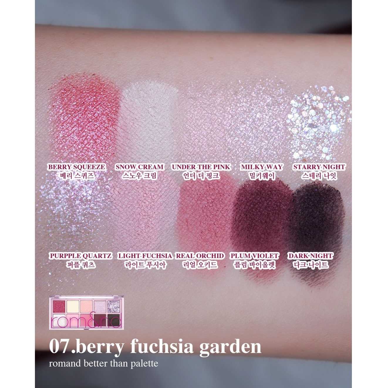 BETTER THAN PALETTE 07 BERRY FUCHSIA GARDEN - ROM&ND
