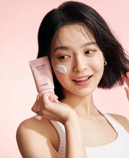 ECO EARTH POWER PINK SUN CREAM - THE SAEM