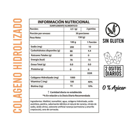 COLÁGENO GOMITAS X 60 UND -  PERFECT BEAR